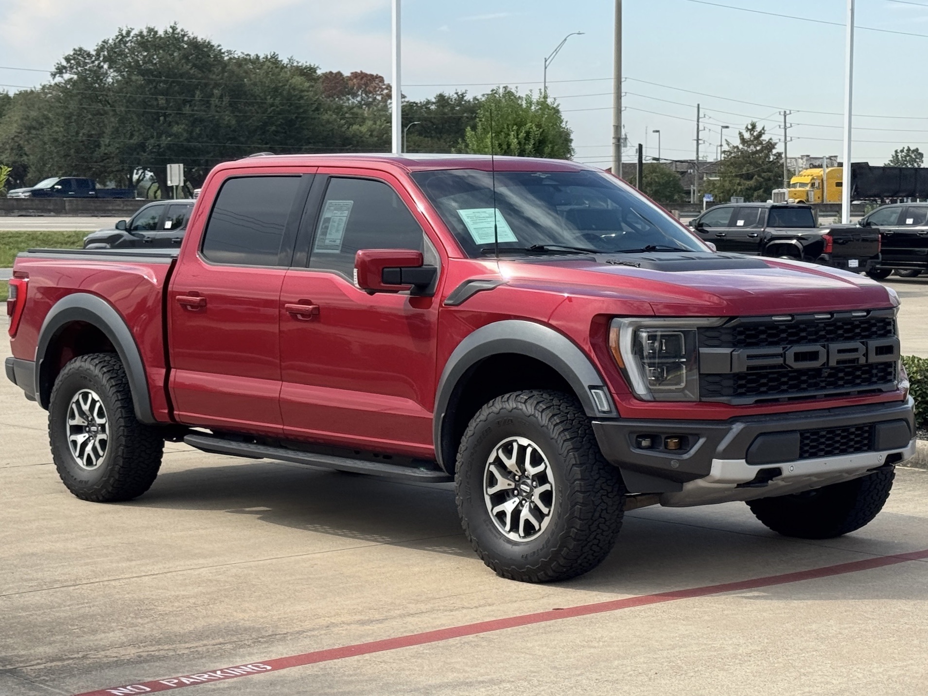 2023 Ford F-150 Raptor Red at Texan Dodge Chrysler Jeep Ram