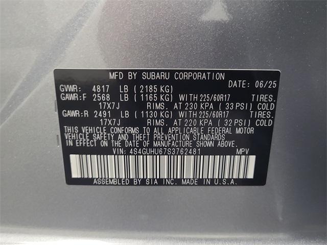 2025 – Subaru – Crosstrek