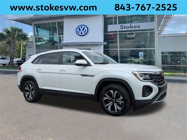 2026 Volkswagen Atlas Cross Sport 2.0T SE White at Stokes Volkswagen