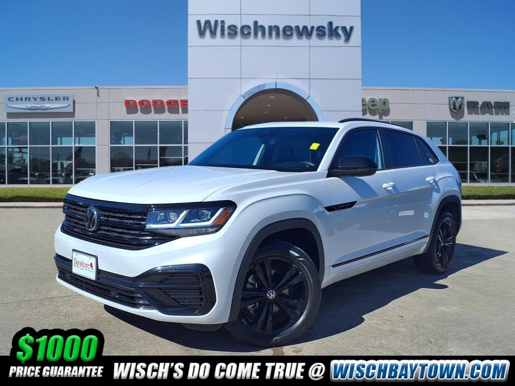 2023 Volkswagen Atlas Cross Sport 3.6L V6 SEL R-Line White at Bayshore Chrysler Jeep Dodge Ram