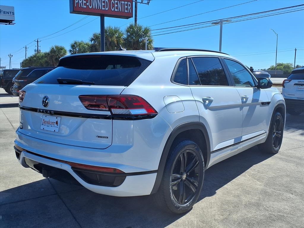 2023 Volkswagen Atlas Cross Sport 3.6L V6 SEL R-Line White at Bayshore Chrysler Jeep Dodge Ram