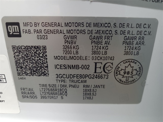 2023 – Chevrolet – Silverado 1500