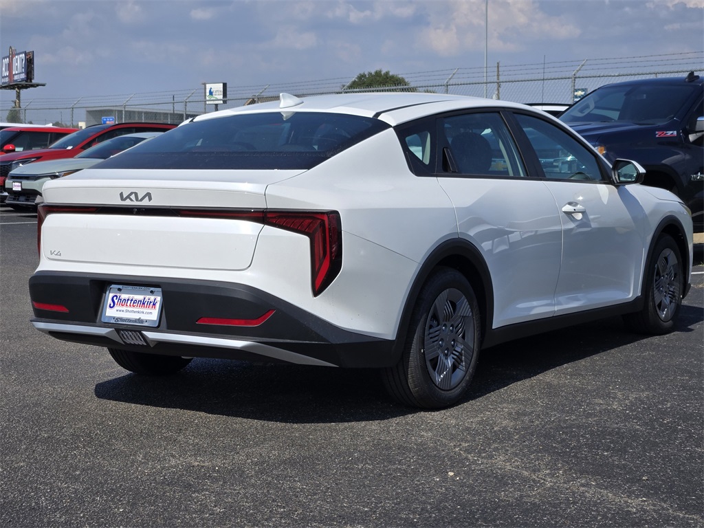 2025 Kia K4 LX White at Shottenkirk Kia Fort Bend