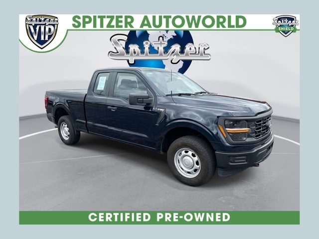 Antimatter Blue Metallic 2024 Ford F-150 XL SuperCab 4WD Pickup Truck Four-Wheel Drive Automatic