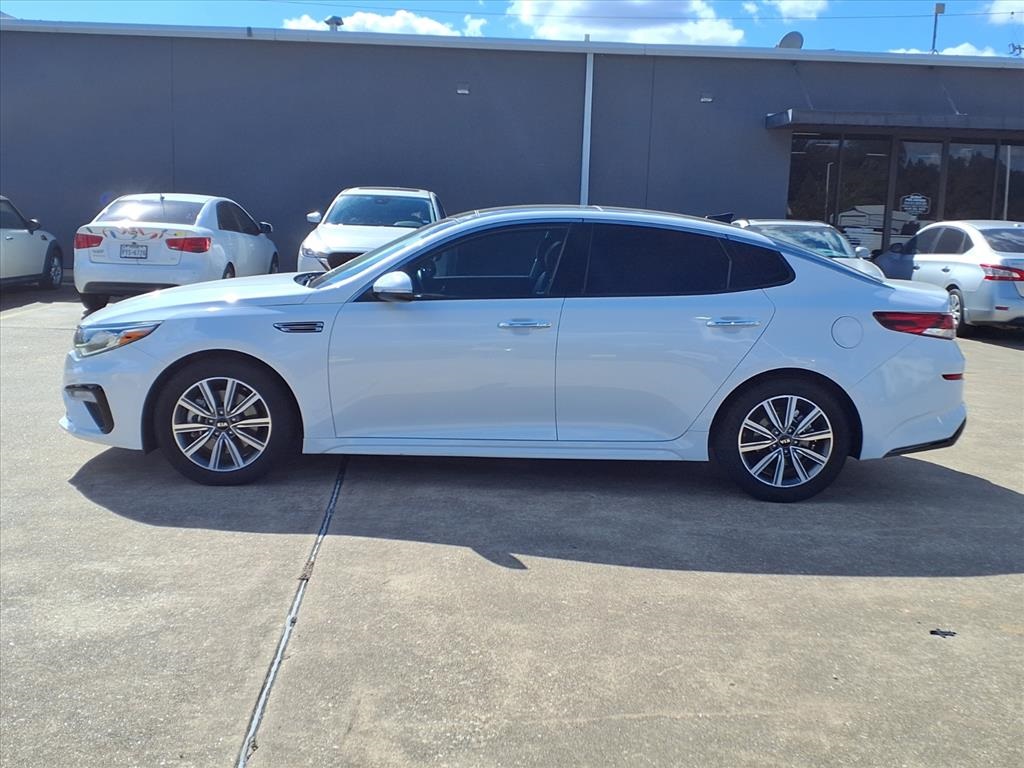 2020 Kia Optima EX Premium White at DeMontrond Gulf Freeway