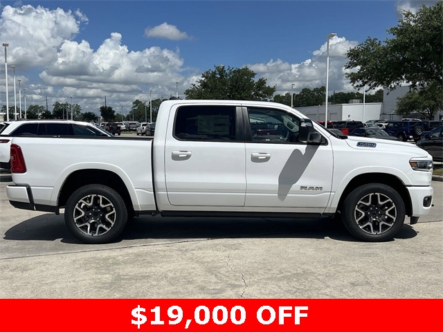 2025 Ram 1500 Laramie White at DeMontrond Auto Country