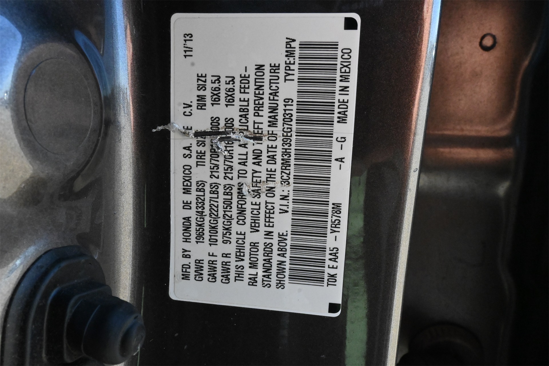 2014 Honda CR-V LX  at Emmons Autoplex