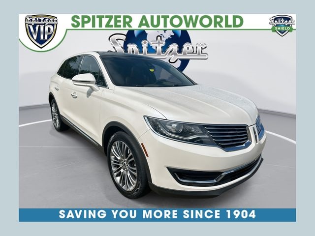 White Platinum Clearcoat Metallic 2016 Lincoln MKX SUV / Crossover All-Wheel Drive 6-Speed Automatic