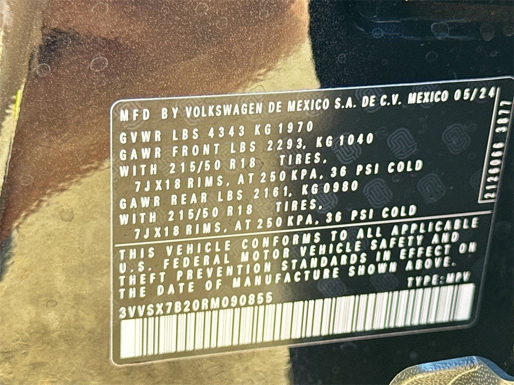 2024 Volkswagen Taos 1.5T SE Black at DeMontrond Automotive Group