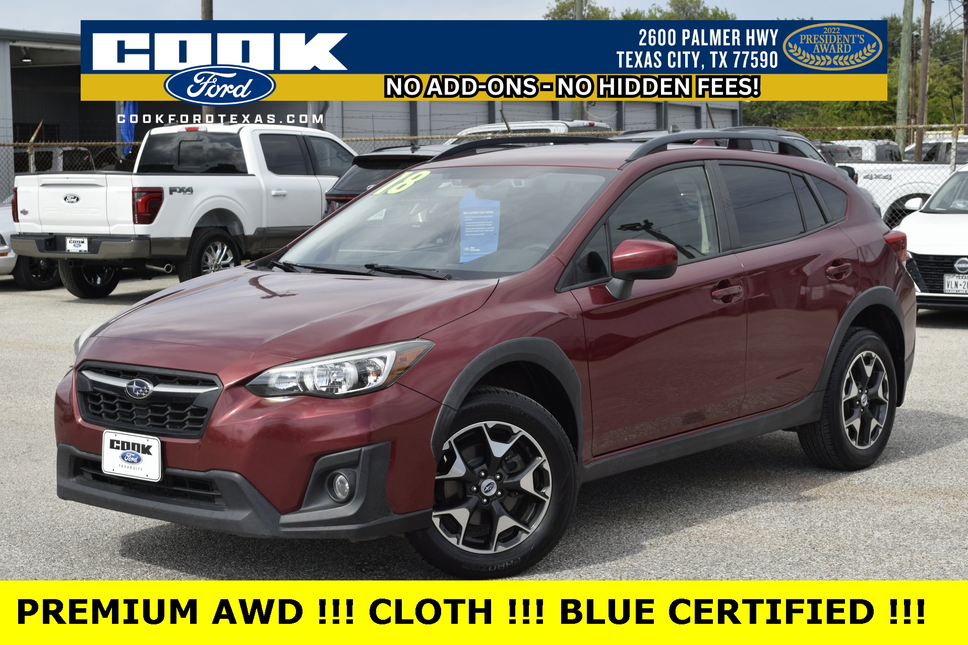 2018 Subaru Crosstrek 2.0i Premium Red at Bravo Nissan