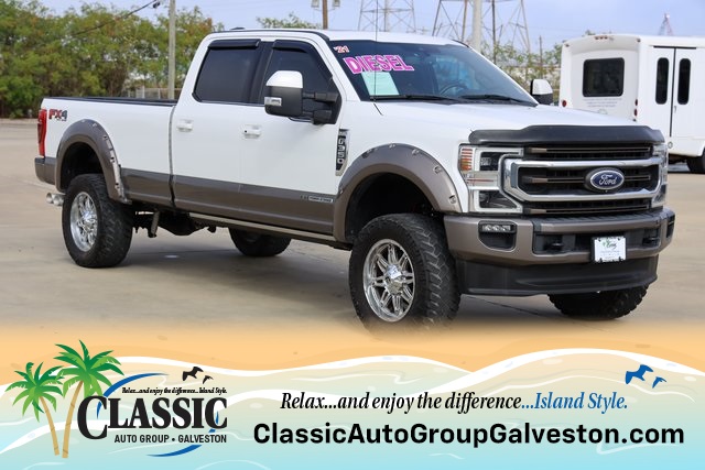 2021 Ford F-350SD King Ranch White at Classic Chevrolet Galveston