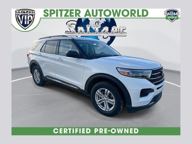 White Metallic 2022 Ford Explorer XLT AWD SUV / Crossover All-Wheel Drive Automatic