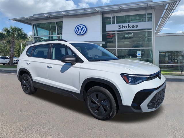 2025 Volkswagen Taos 1.5T S White at Stokes Volkswagen