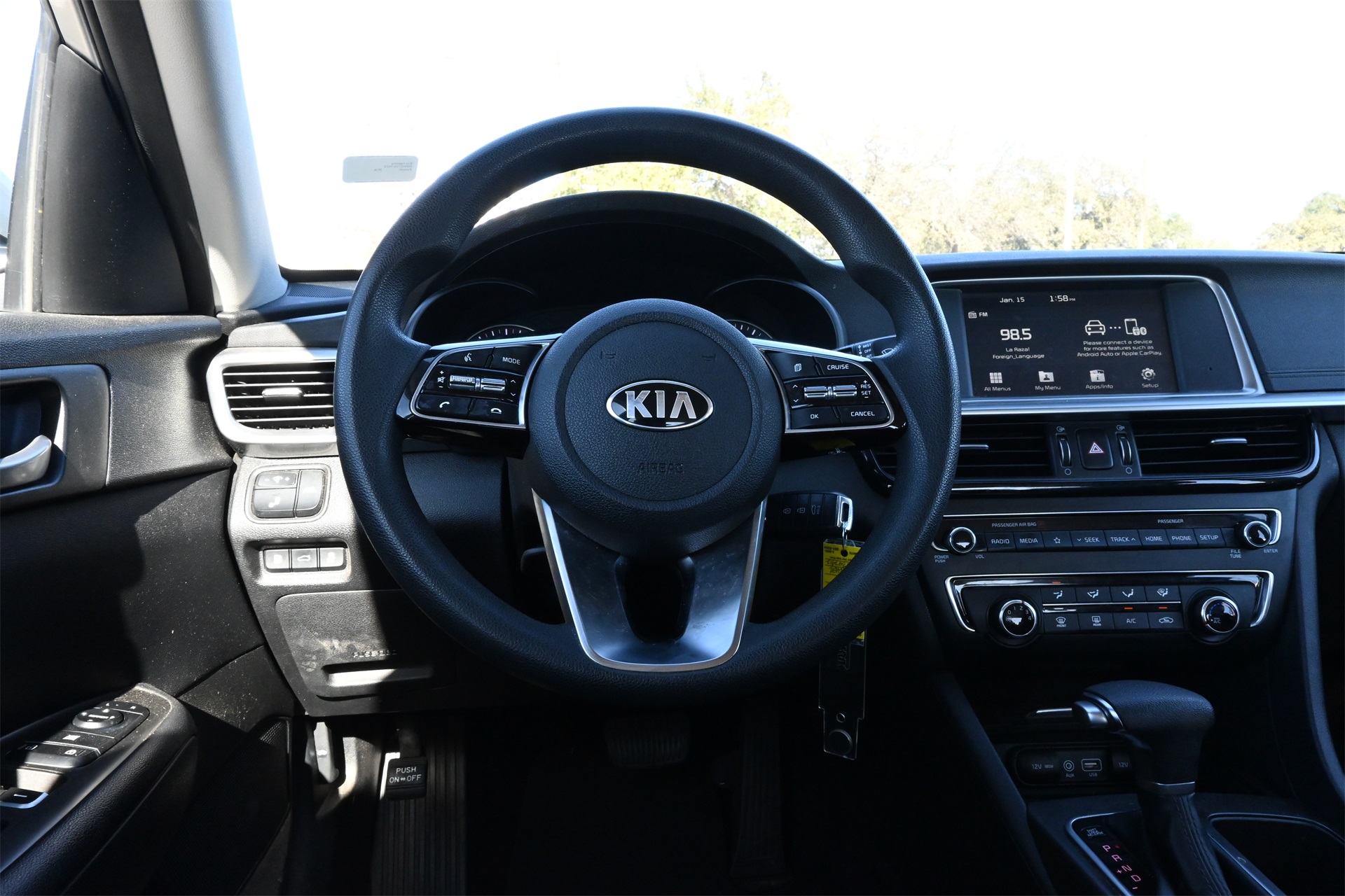 2019 Kia Optima LX Silver at Shottenkirk Kia Fort Bend