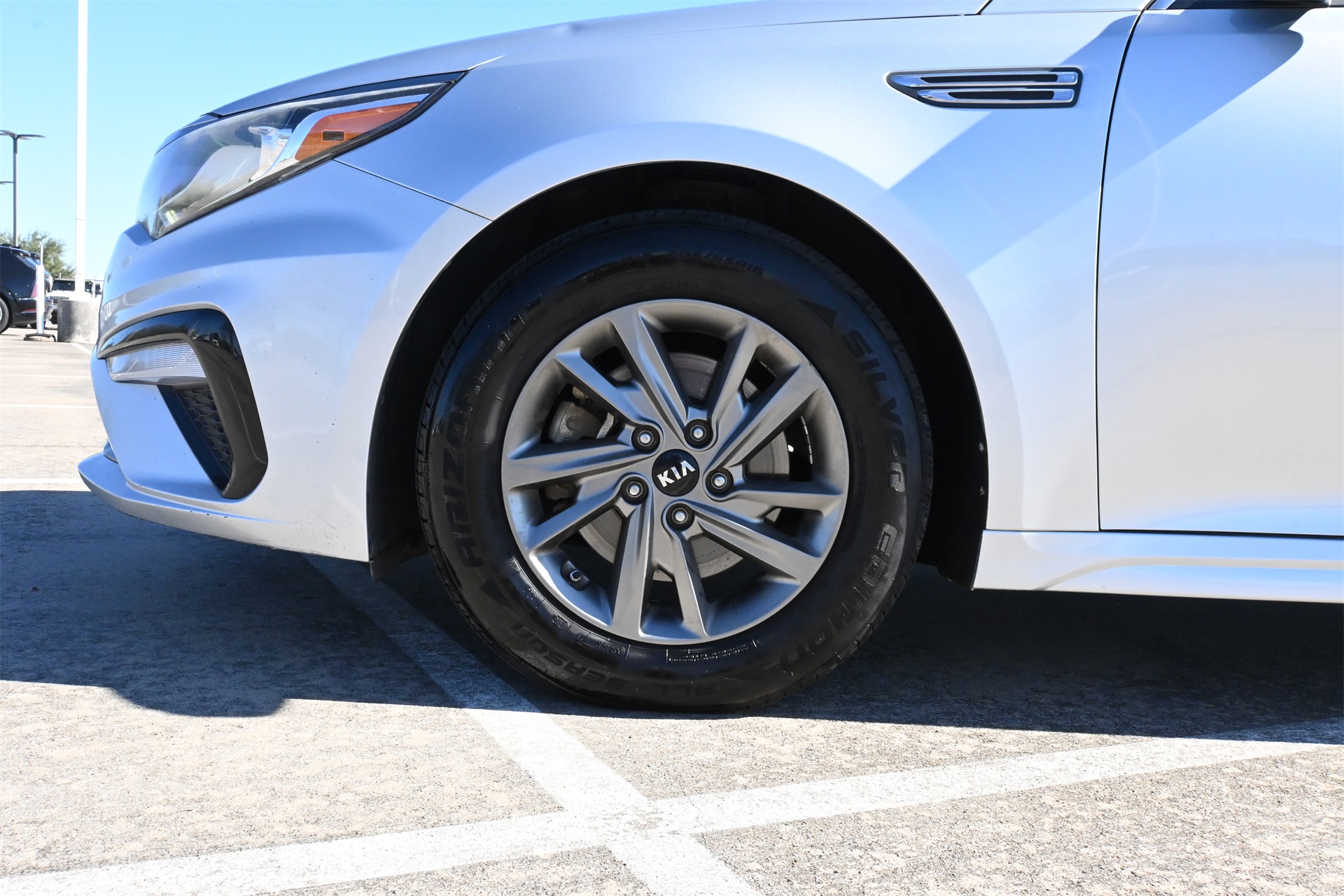 2019 Kia Optima LX Silver at Shottenkirk Kia Fort Bend