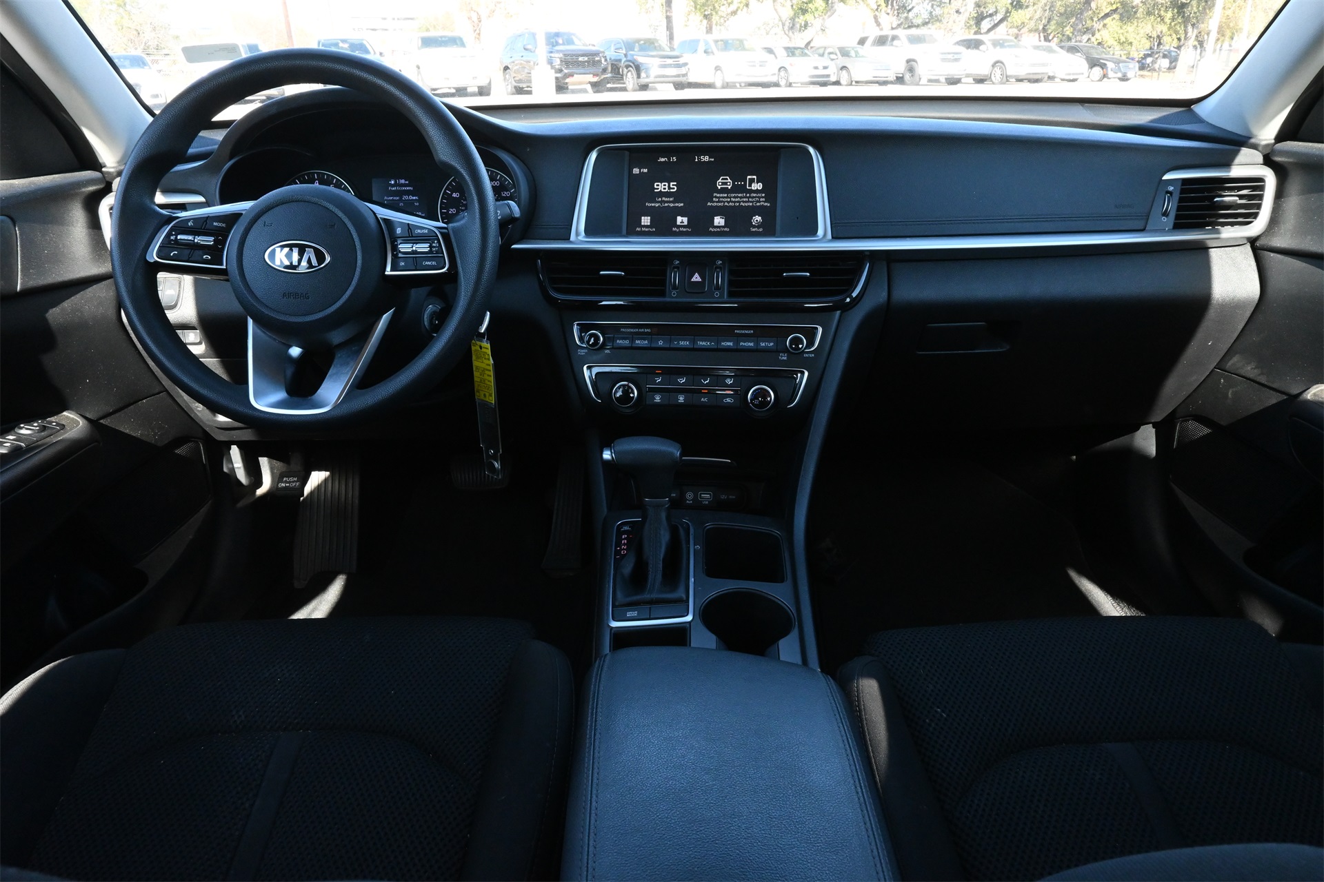 2019 Kia Optima LX Silver at Shottenkirk Kia Fort Bend