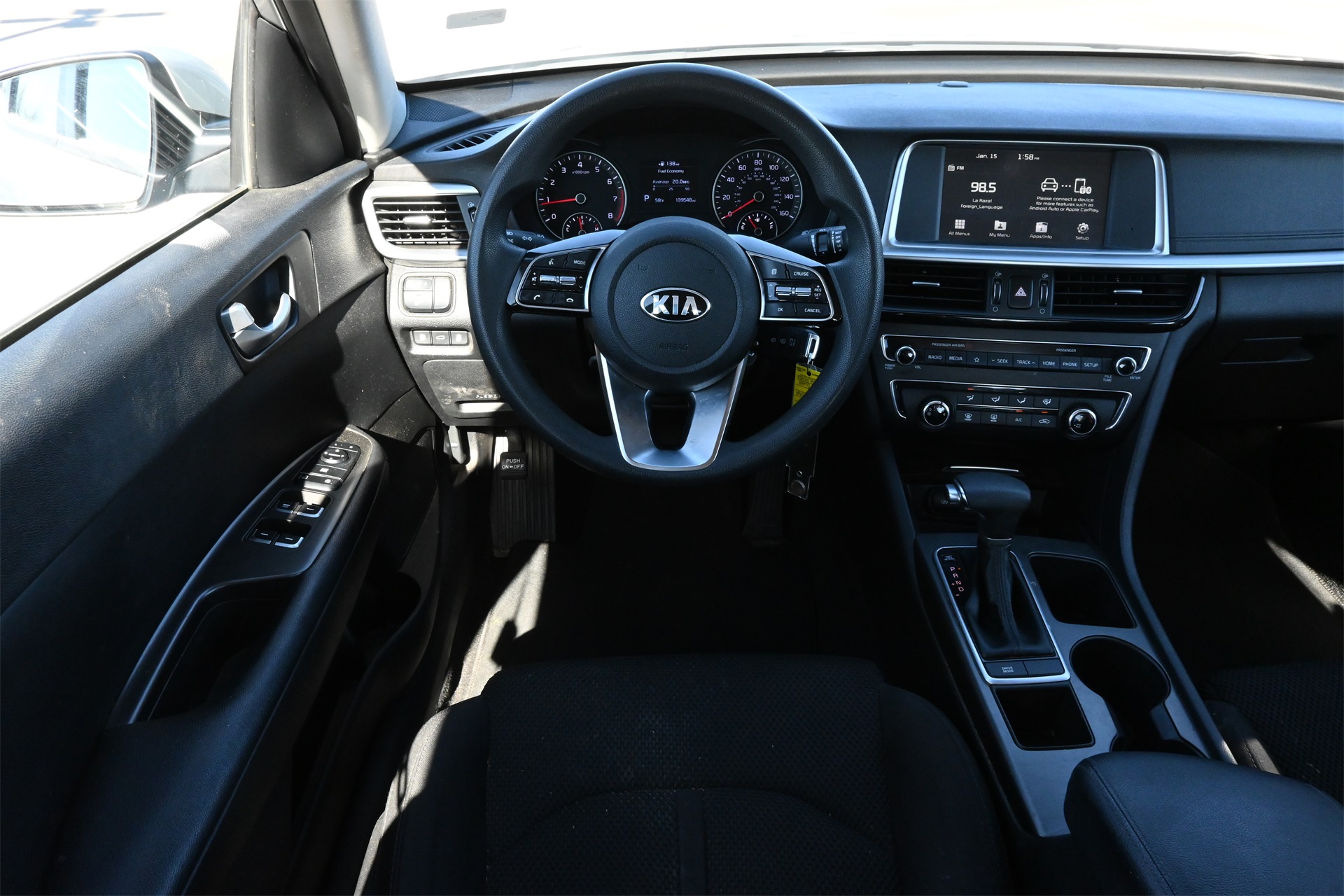 2019 Kia Optima LX Silver at Shottenkirk Kia Fort Bend