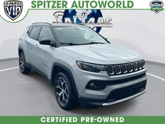 Silver Zynith Metallic Clearcoat 2024 Jeep Compass Limited 4WD SUV / Crossover Four-Wheel Drive 8-Speed Automatic