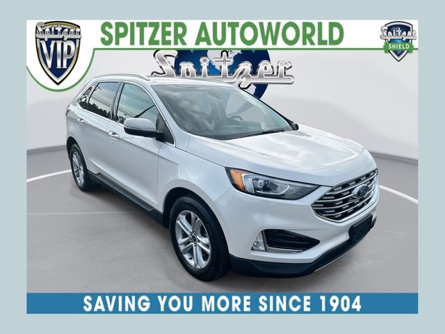 White Platinum Clearcoat Metallic 2019 Ford Edge SUV / Crossover All-Wheel Drive 8-Speed Automatic