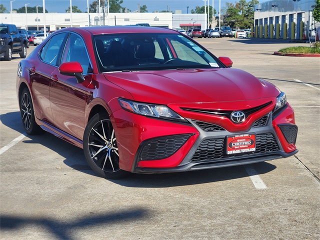 2021 Toyota Camry SE Red at Classic Chevrolet Galveston