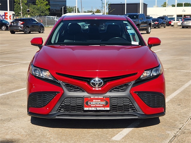2021 Toyota Camry SE Red at Classic Chevrolet Galveston