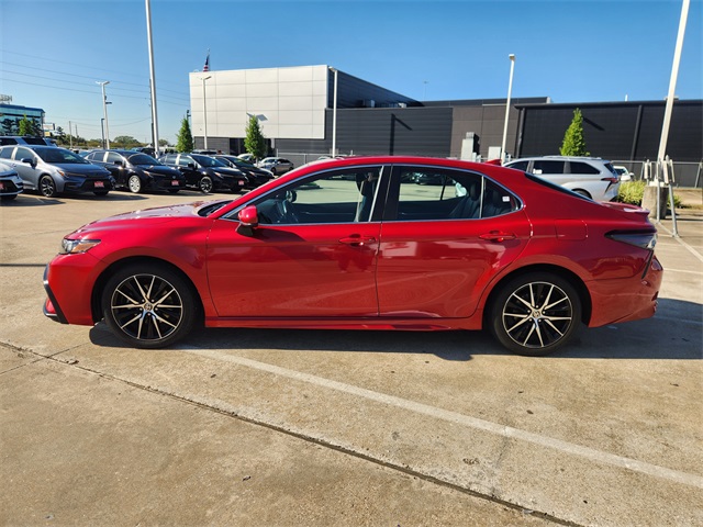 2021 Toyota Camry SE Red at Classic Chevrolet Galveston