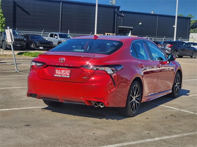 2021 Toyota Camry SE Red at Classic Chevrolet Galveston