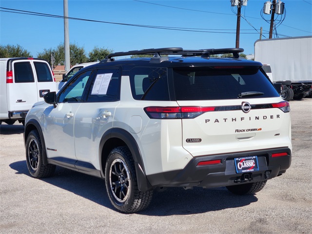 2024 Nissan Pathfinder Rock Creek White at Don McGill Toyota