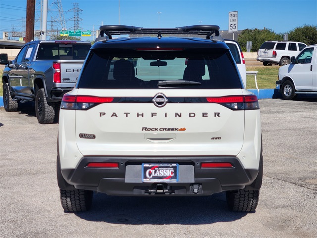 2024 Nissan Pathfinder Rock Creek White at Don McGill Toyota