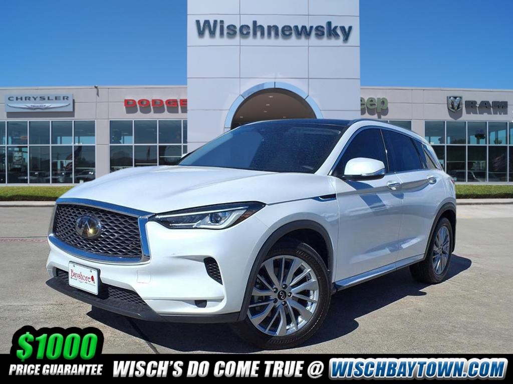 2024 INFINITI QX50 LUXE White at Wharton Chevrolet GMC
