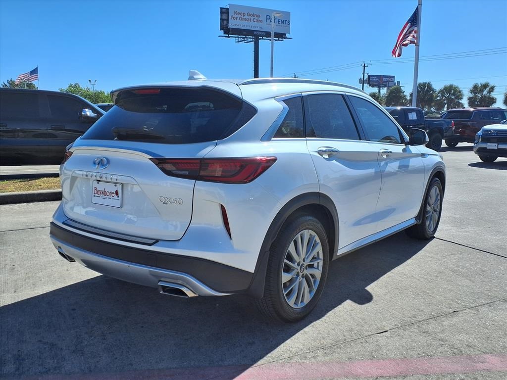 2024 INFINITI QX50 LUXE White at Wharton Chevrolet GMC