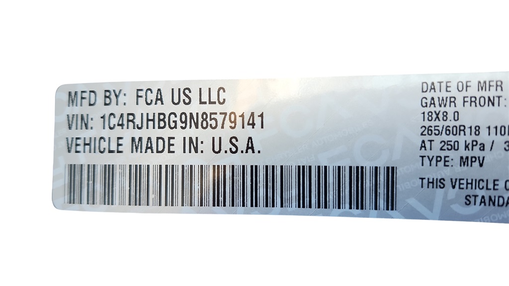 2022 Jeep Grand Cherokee