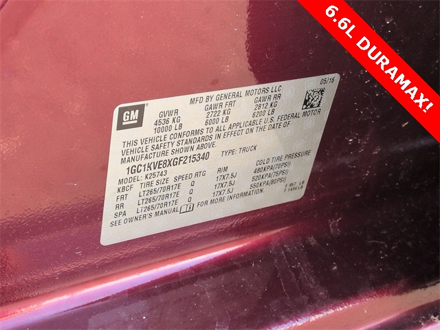 2016 Chevrolet Silverado 2500HD LT for sale at PATRIOT CHEVROLET OF LIMERICK