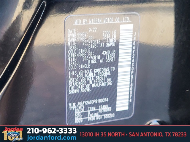 Used Car 2023 Nissan Armada  Sv For Sale Under $35,000 In San Antonio, Texas
