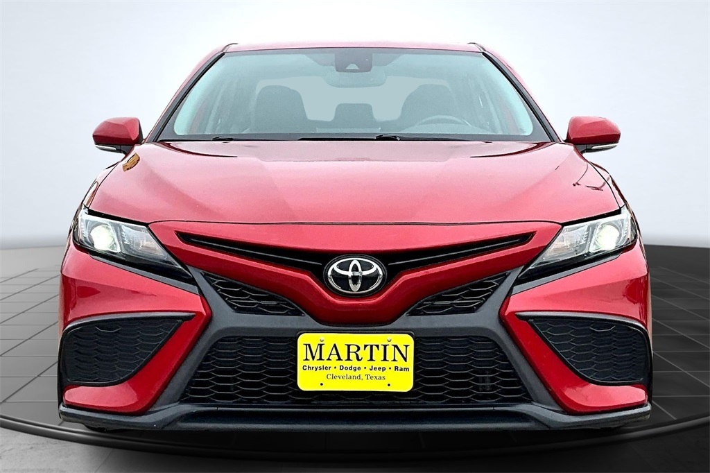 2023 Toyota Camry SE Red at DeMontrond Auto Country