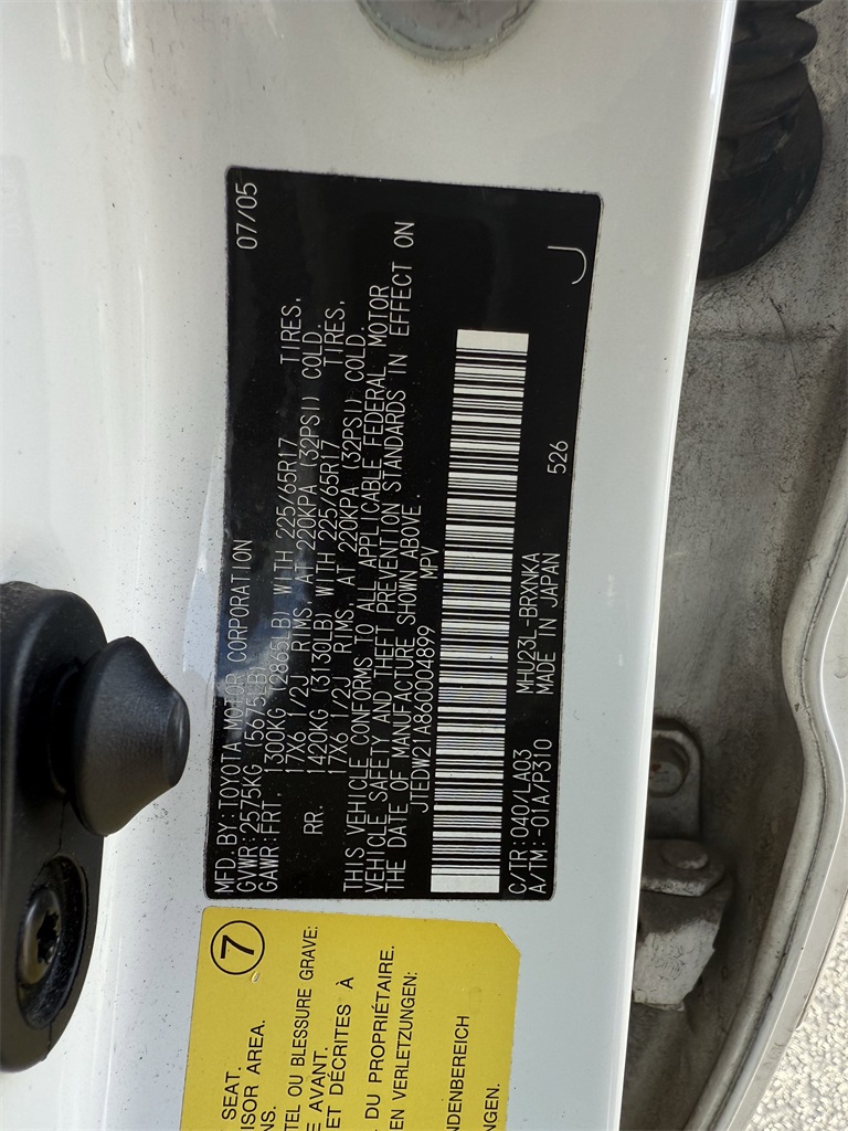 2006 Toyota Highlander Hybrid V6 White at Emmons Autoplex