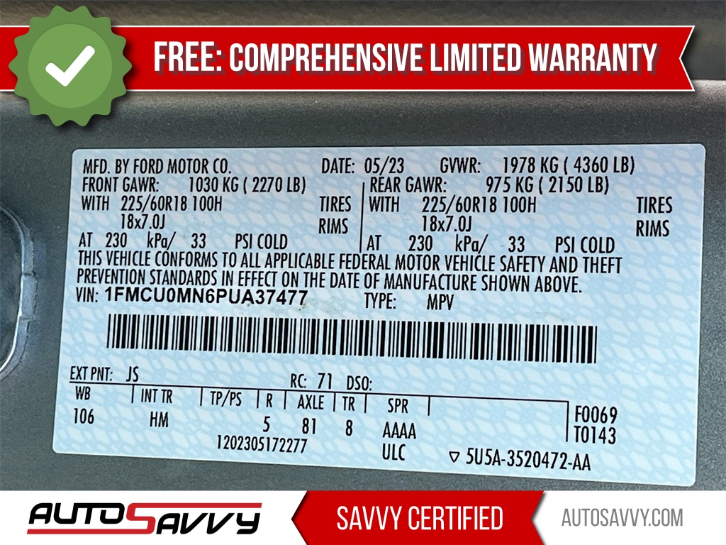 2023 Ford Escape ST-Line Silver at Durrett Motor Company