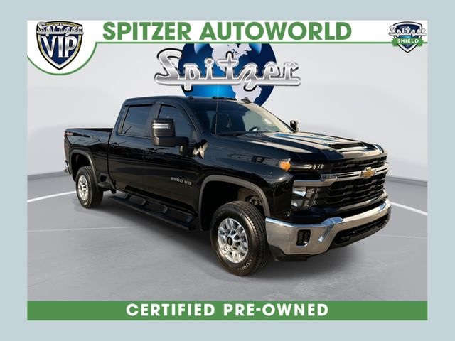 Black 2024 Chevrolet Silverado 2500HD LT Crew Cab 4WD Pickup Truck Four-Wheel Drive Automatic