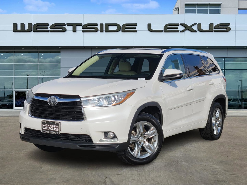 2014 Toyota Highlander Limited White at Gullo Toyota