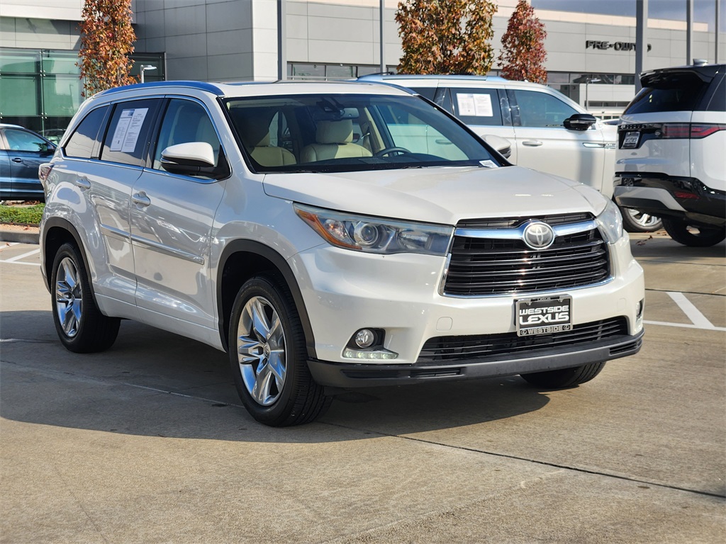 2014 Toyota Highlander Limited White at Gullo Toyota