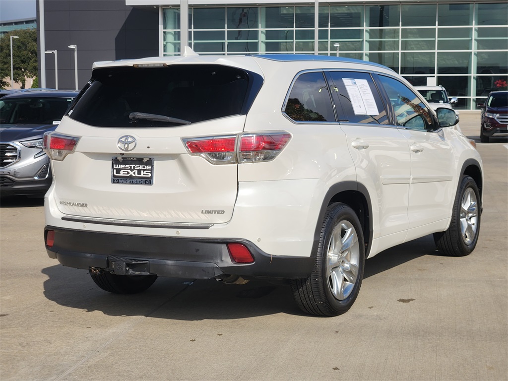2014 Toyota Highlander Limited White at Gullo Toyota