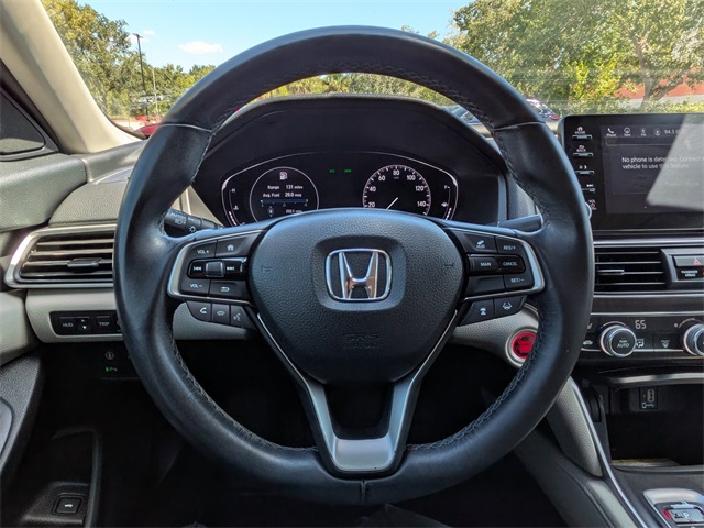 2020 Honda Accord Touring 2.0T White at Central Houston Nissan