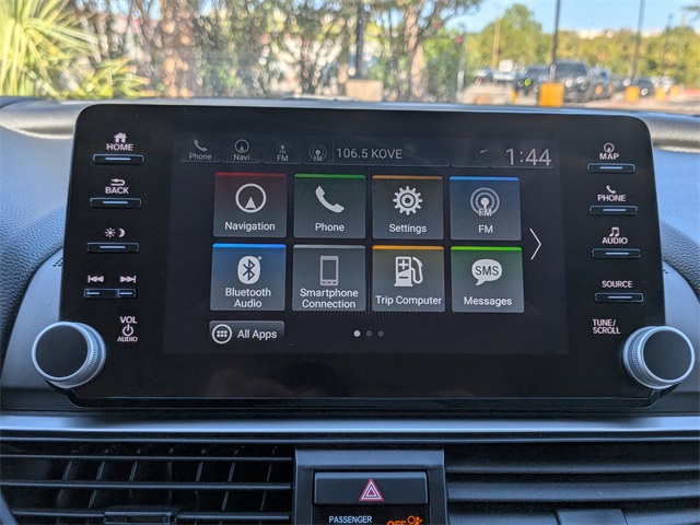 2020 Honda Accord Touring 2.0T White at Central Houston Nissan