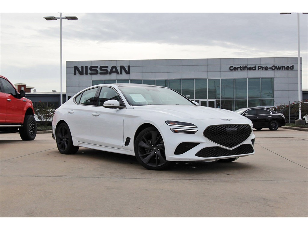 2023 Genesis G70 2.0T White at South Houston Nissan