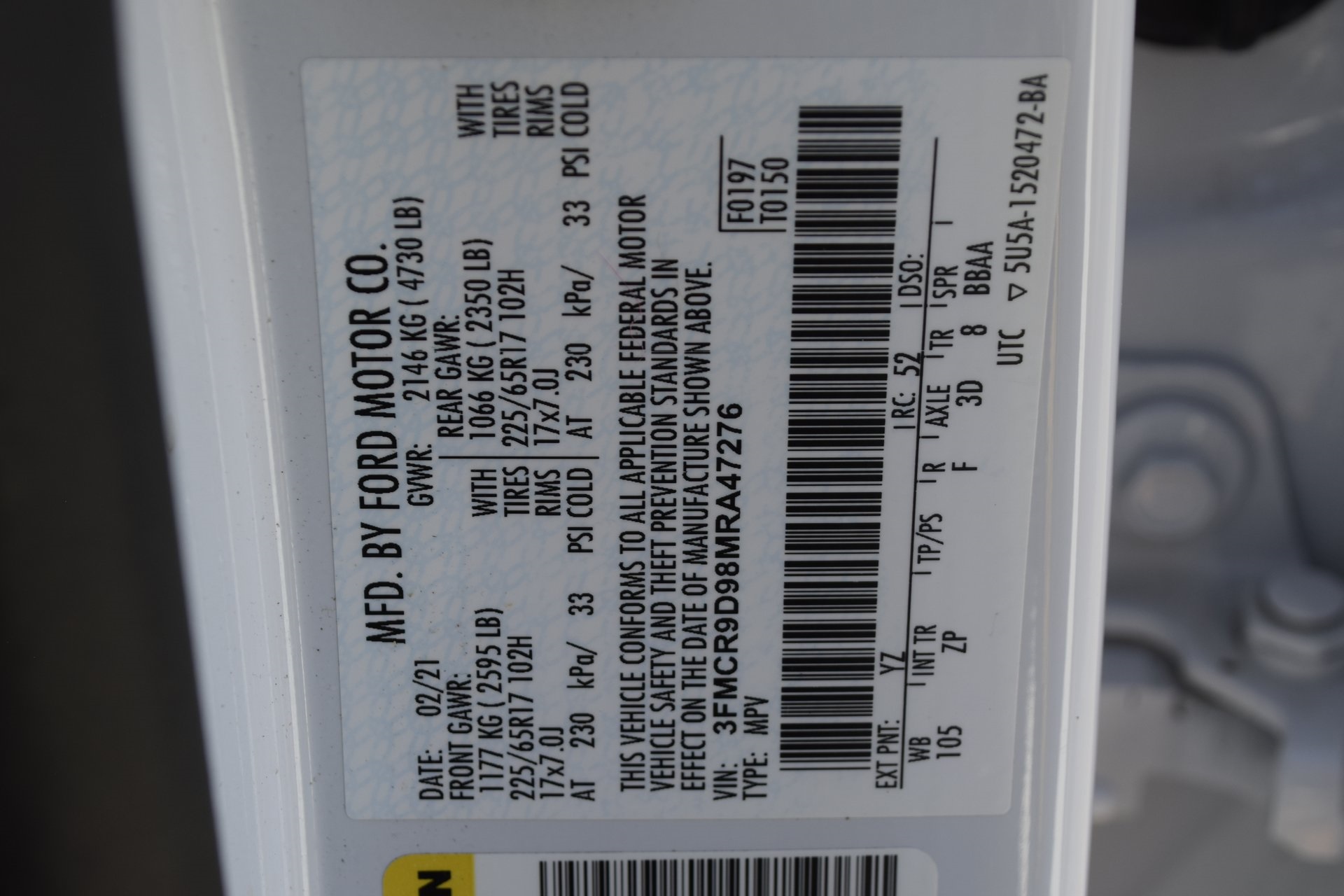 2021 Ford Bronco Sport Badlands White at DeMontrond Ford