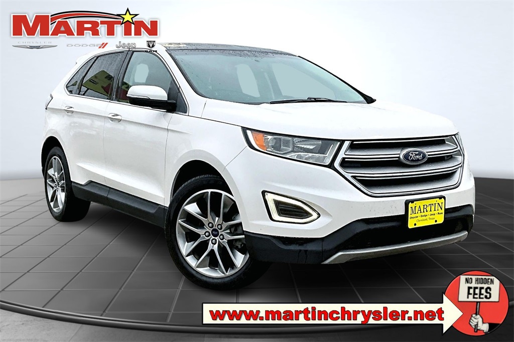 2015 Ford Edge Titanium White at DeMontrond Automotive Group
