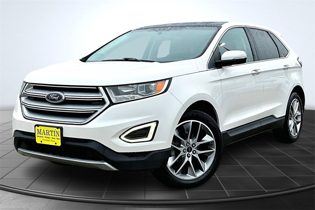 2015 Ford Edge Titanium White at DeMontrond Automotive Group