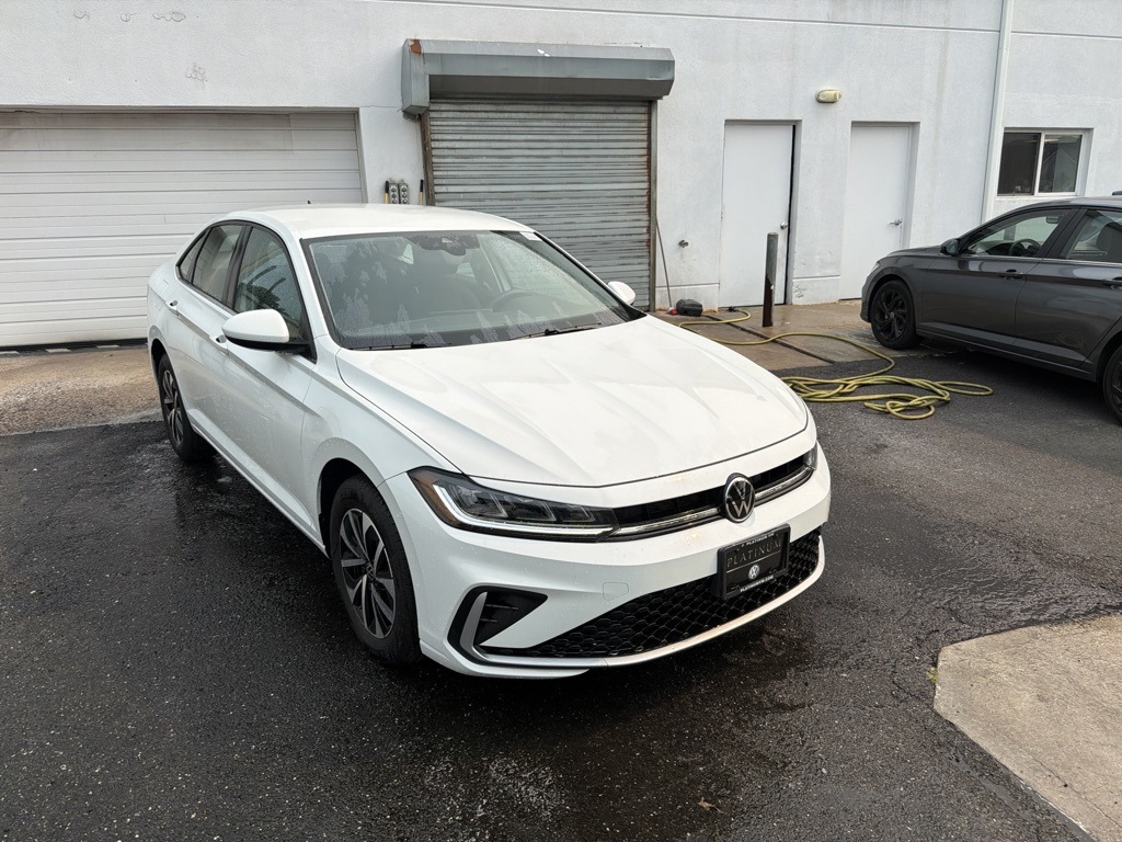 Pure White 2025 Volkswagen Jetta Sedan Front-Wheel Drive 8-Speed Automatic