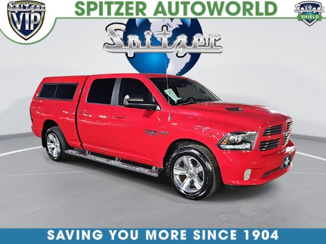 Flame Red Clearcoat 2014 RAM 1500 Pickup Truck Four-Wheel Drive 8-Speed Automatic