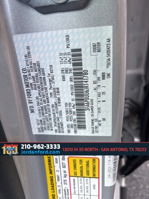 2018 Ford Fusion Hybrid  S In San Antonio, Texas